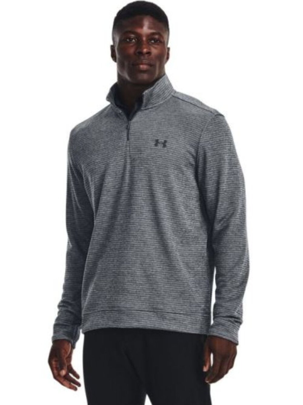 UNDER ARMOUR MENS UA STORM 1/4 ZIP STRIPED SWEATER FLEECE PULLOVER
